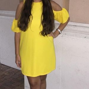 Zara yellow mini dress